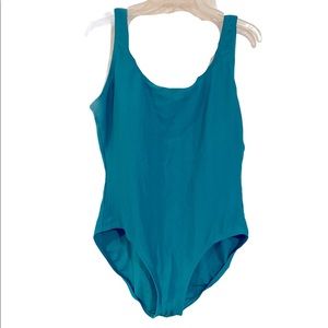 Lined u back one piece swimsuit real stretch 2X